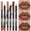 NONE Set di 3 matite per labbra, rossetto opaco a lunga durata e impermeabile, set di matite per labbra impermeabili, cosmetici per labbra da donna