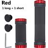 NONE SHIZIWANGRI Manopole MTB 80mm/129mm in Gomma di Alta Qualità, Coprimanubrio Antiscivolo per Bicicletta, Guanti in Gomma per Bici, Impugnatura Girevole