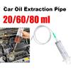 NONE Pompa Estrattore Olio Auto Grande Capacità 20/60/80ml, Siringa con Tubo di Prolunga da 1m in Gomma, Strumento per Meccanici Auto