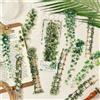 NONE Set di adesivi floreali lunghi da 0 fogli, disegni di fiori affascinanti, ideale per scrapbooking e creazione di cartoline