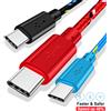 NONE Cavo USB A a Tipo C Intrecciato in Nylon per Ricarica Rapida e Sincronizzazione Dati 1M 2M 3M per Samsung Xiaomi Huawei iPhone Telefoni Android