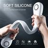 NONE Ventilatore da collo portatile senza pale, ricaricabile USB, silenzioso, indossabile, per viaggi estivi, 3 velocità, mini, lunga durata