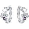CYCUFF Orecchini a Cerchio in Argento Sterling S925 con Stampa di Zampa di Animale, Gioielli da Donna Originali e Trendy, Regali per Anniversario