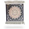 LaVelahome Tappeto Classico Piccolo cm 35x35 Francobollo Quadrato Con Frangia Nappe (Blu_RO, 35_x_35_)