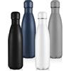 Volhoply Bottiglie d'acqua isolate da 500 ml, senza BPA, per bambini, palestra, viaggi, sport, disponibili in confezioni da 1, 4, 8 o 12 (assortiti, confezione da 4)
