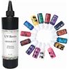 VidaRosa Nuova resina UV SENZA ODORE 500g Trasparente Duro Non tossico per creazione di gioielli Kit fai da te fatto a mano con 15 colori Pigmenti liquidi coloranti per Resina epossidica