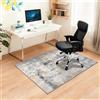 Capslpad Tappetini per sedie da ufficio per pavimenti in legno duro, 90 x 120 cm, antiscivolo, moderno, astratto, multiuso, a pelo basso, protezioni per pavimenti per sedia da computer, per sedie da