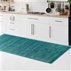 CosìCasa Tappeto Bamboo Cucina Antiscivolo | Passatoia Cucina Idrorepellente, Facile da Pulire e Realizzata con Materiali Sostenibili | Tappeto Bambu Tinta Unita (Blu, 50 x 100 cm)