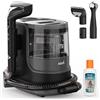Saaf Pulitore Macchie - Set 7 Pezzi - Funzione Vapore fino a 100°C - Per Tappeti & Divani - Motore Potente 1700W - Incluso Spazzola Tappeti, Spazzola Precisione & Pulivetro - Nero