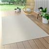 Paco Home Tappeto Per Esterno Balcone Terrazza Tappeto Cucina Tappeto Giardino Moderno, Dimensione:120x170 cm, Colore:Bianco 2
