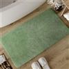 Wecon Home WECONhome Erik Tappetino da bagno, 70 x 120 cm, verde | tappeto morbido in cotone tufted, antiscivolo e lavabile con pelo morbido e look pulito