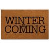 Shinewe Winter is Coming zerbino Divertente zerbino Interni ed Esterni zerbino Decorativo tappetini in Gomma Antiscivolo, 45 x 75 cm