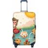 Zelinge Copertura elastica lavabile per valigia, resistente ai graffi, Scimmia divertente Capibara, for 22-24 Inch Luggages M