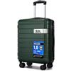 Shavont Trolley Valigia Bagaglio a Mano 55x40x20 per Ryanair, Verde