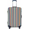 Zelinge Copertura elastica lavabile per valigia, resistente ai graffi, Motivo a righe colorato, for 22-24 Inch Luggages M