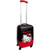 CARTOON Trolley da viaggio Hello Kitty in ABS per bambini valigia 50 x 33 x 20 cm con quattro ruote e manico allungabile