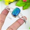 Bracciale Cuff In Argento Sterling 925 Fatto A Mano In Gemma Opale Triplet RM-25