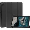 Kepuch Custer Cover per Nokia T20 10.4,PU-Pelle Case Custodia per Nokia T20 10.4 - Nero