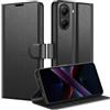 Olgary Cover per xiaomi poco x7 pro, Custodia Pelle Premium Libro Flip Portafoglio Custodia [Slot per Scheda], [Funzione di Supporto] Antiurto Anti-Graffio Protezione Completa Case, Nero