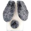 BLOTECH Peluche Custodia Cover Compatibile con Realme Note 50,Custodia Coniglio Peluche per Realme Note 50, Custodia Peloso Carino Fluffy Cover Bambine Copertura Caso - Nero bianco
