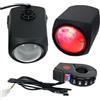 Generic audio da viaggio per moto, kit altoparlanti da manubrio con audio potente, amplificatore resistente alle intemperie con facile installazione, accessorio stereo nero per uomini e donne