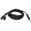 System-S Cavo di ricambio audio 2 m AUX jack intrecciato per cuffie Sennheiser HD650 HD600 HD580 HD660S HD6XX