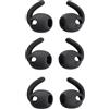 Wiki VALLEY Tappi per le orecchie in silicone per Samsung Galaxy Buds3, aggiornati, 3 dimensioni, antiscivolo, di ricambio con rete antipolvere, non si adattano alla custodia di ricarica (nero)