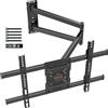WHYFONE Supporto parete TV per LCD/LED da 32 a 75 Pollici, Staffa parete TV a Lungo Raggio con Estensione 71cm, Staffa per Montaggio a parete Angolare Universale Supporta fino a 45kg VESA 600x400mm