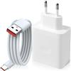 Halorin Caricatore USB da 100 W per Oppo Reno10Pro/10Pro+ 5G: super ricarica rapida adattatore con cavo di ricarica USB C da 1,5 m per Oppo Reno12 FS 12Pro 12F 11F A74 X5 Lite X3 Find X6Pro X7 Ultra, non