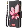 VQWQ Custodia per Xiaomi Redmi Note 8 Portafoglio in Pelle Cerniera Loto
