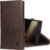 TORRO Custodia Compatibile con Samsung Galaxy S24 Ultra 5G - Custodia a Portafoglio Libro in Pelle Premium con Cavalletto e Slot per Carte (Marrone Scuro)