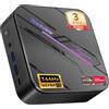 Blackview MP100Pro Mini PC, Win 11 Pro, AMD Ryzen 5 7430U(6C/12T, Fino a 4.3 GHz), Mini Computer 16GB RAM 512GB M.2 SSD,Triplo 4K a 144 Hz, WIFI 6/BT 5.2/Type-C/per Ufficio,Studio,Business