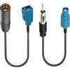 LYMISPIYA Adattatore Antenna Autoradio Universale Cavo Prolunga Maschio Fakra Z a Presa DIN, Femmina Fakra a Spina DIN, per Antenne Dab, AM, FM, Radio Stereo HD Audio