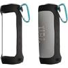 kwmobile Custodia Silicone Cassa Wireless Compatibile con JBL Flip 6 / Flip 5 - Custodia Protettiva Mini Altoparlante Portatile nero