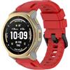 GIOPUEY Cinturini Compatibile con Amazfit T-Rex 3 PRO 44mm/Amazfit Trex 3 PRO 44mm, Morbido Silicone Cinturino [Resistente all'Usura] [Traspirante] - Red