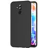 AICEK Compatible con Huawei Mate 20 Lite Cover, Silicone Custodia Molle di TPU Sottile Bumper Case Nero