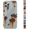 XKrmp Rusty Phone Case, Vintage Rust Look Industrial Iron Phone Case - Shockproof TPU Cover with Glossy Finish, for iPhone 16/15/14/13/12/11 Pro Max (#2,for Iphone 13)