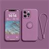 Ykerey Custodia per iPhone 13 mini con 360° Regolabile Anello Supporto Cover Ultra Sottile TPU Antiurto Silicone Protettiva Cover con Laccio per iPhone 13 mini, Viola Chiaro