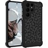 Nuxiady Cover per Samsung Galaxy S26 Ultra Sottile Silicone Custodia Antiurto Case Aesthetic Motivo Disegni Antigraffio Bumper Cover per Galaxy S26 Ultra, Leopardo-Nero