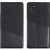 Feyten Cover per Samsung Galaxy A21S, Custodia Portafoglio per Samsung A21S, Cover a Libro Flip Protettiva Caso Custodia in Pelle Kickstand Slot, Magnetica Antiurto Cover per Samsung A21S (Nero)