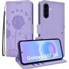 DiaryTown Cover per Samsung Galaxy A57 5G Custodia per Cellulare per Dente di Leone in PU Pelle Libro Flip Case Magnetica Portafoglio Porta Carte Antiurto Protettiva Cover per Galaxy A57 5G - Viola