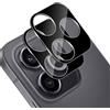Holilo Protezione Fotocamera Posterior Pellicola per Honor 600 Lite, 2 Pezzi Durezza 9H HD Anti-graffio Anti-Impronta Camera Vetro Temperato Pellicola Protettiva - Nero