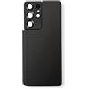 Smartex® Vetro copribatteria per scocca Posteriore Big Hole Compatibile con Samsung Galaxy S21 Ultra (G998) - Senza Logo