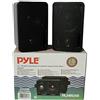 Pyle COPPIA DI CASSE IMPERMEABILI E RESISTENTI ALL'ACQUA E AL SOLE, PYLE PLMR24B NERE 15,00 CM 200 WATT RMS E 400 WATT MAX A COPPIA DA ASCOLTO