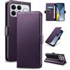 Yunubeyii Cover Libro per Xiaomi Poco F8 Ultra - [Blocco RFID] Luxury PU Leather Portafoglio Card Holder Magnetic Phone Custodia con Kickstand, Cover Protettiva Antiurto, Viola