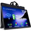 UPERFECT Monitor Mobile Wireless con Batteria 10000mAh, 23.8" 100Hz Gaming Monitor Portatile 1080P FHD 145% sRGB QLED con Custodia & VESA, Grande Secondo Schermo per Laptop, PC, Console di Gioco