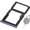 OnlyTech - Cassetto per scheda doppia SIM e scheda di memoria Micro SD per Huawei P30 Lite, colore: Nero