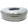 Vsnetwork Matassa 50 MT Metri Cavo di Rete FTP CAT6 Schermato CCA RJ45 Bobina di Rete Gigabit 10/100/1000 Mbps LAN ADSL Ethernet Grigio