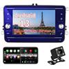 FAJSE Autoradio Android da 7 pollici per VW Passat B6 B7 Golf 5 6 Polo con schermo stereo Carplay Android Auto, GPS, Bluetooth, radio FM, SWC, 4G RAM + 64G ROM, WIFI, 4G LTE