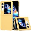 GIOPUEY Cover Compatibile con Nubia Flip 2, Materiale PC Rigido Custodia, Comodo e Liscio al Tatto Case，Antiurto, Anti-Impronta - Yellow